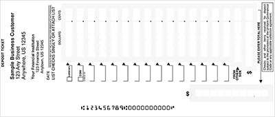 Business Deposit Slips, Easy Scan | DEP-BDL11