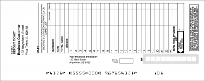 Business Deposit Slip, Safeguard | DEP-BDL13