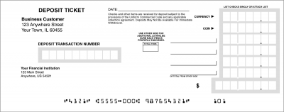 Loose Business Deposit Slips Style 15 | DEP-BDL15