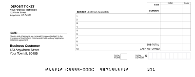 Classic Deposit Slips Style 18 | DEP-BDL18