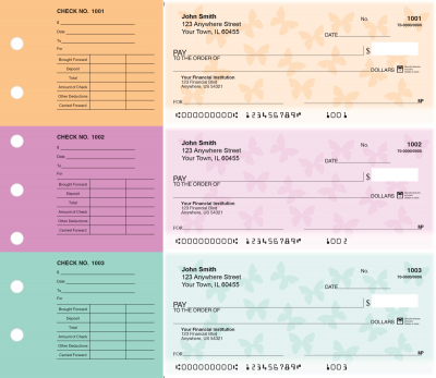 Butterflies Designer Deskset Checks | DS-CDS20