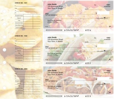 Mexican Cuisine Designer Deskset Checks | DS-CDS27