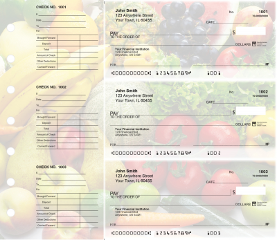 Fresh Produce Designer Deskset Checks | DS-CDS31