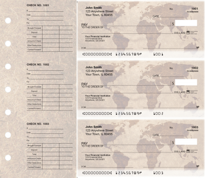World Map Designer Deskset Checks | DS-CDS33