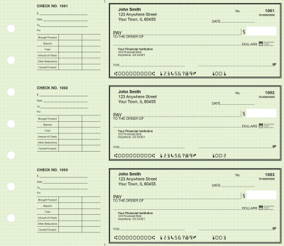 Green Safety Deskset Personal Checks | DS-GRS01