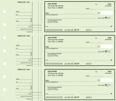 Green Safety Deskset Personal Checks Style 2  | DS-GRS02