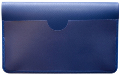 Blue Vinyl Debit Card Cover | DVP-BLU01