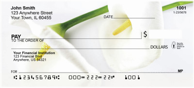 Calla Lilies Personal Checks | FLO-23