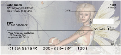 Mystical Garden Fairies Personal Checks | FUN-35