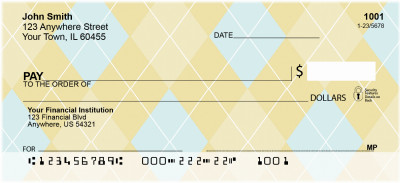 Classic Argyle Personal Checks | GEO-11