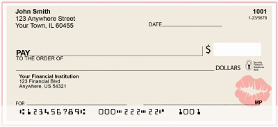 Sealed With a Kiss Personal Checks | GEO-26