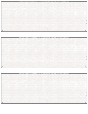 Grey Safety Blank 3 Per Page Laser Checks | L3C-BLA-ES