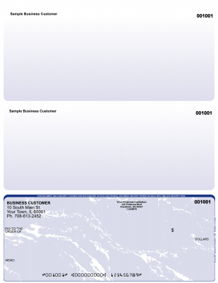 Blue Marble Bottom Laser Checks | LBC-BM