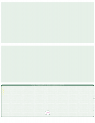 Green Safety Blank High Security Bottom Laser Checks | LBCHS-BLA-GS