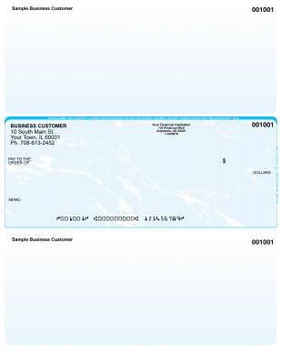 Teal Marble Middle Laser Checks | LMC-TLM