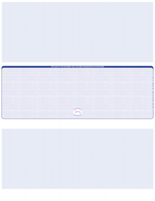 Blue Safety Blank High Security Middle Laser Checks | LMCHS-BLA-BS