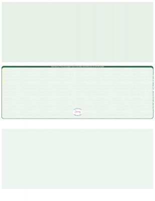 Green Safety Blank High Security Middle Laser Checks | LMCHS-BLA-GS
