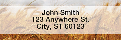 Harvest Time Rectangle Address Labels | LRFOD-07