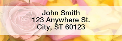 Roses Narrow Address Labels | LRNAT-07