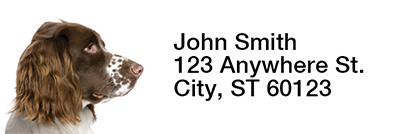 English Spaniels Narrow Address Labels | LRRDOG-101