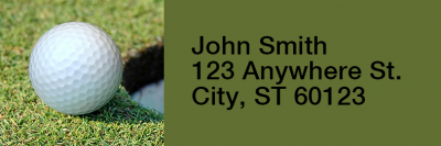 Golf Narrow Address Labels | LRRSPO-03