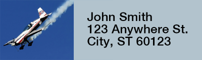 Stunt Planes Rectangle Address Labels | LRRTRA-13