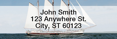 Clipper Ships Narrow Address Labels | LRSAI-02