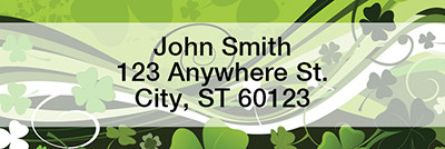 Stylistic Clovers Narrow Address Labels | LRTVL-16