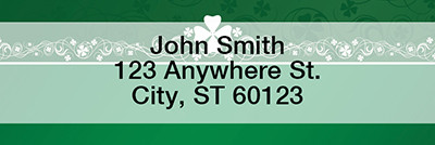 Irish Border Narrow Address Labels | LRTVL-17