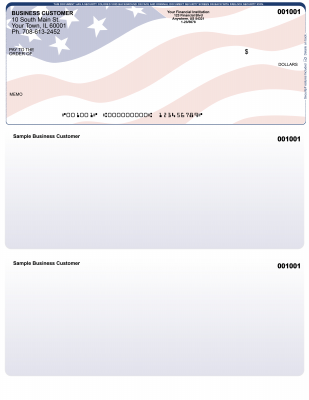 Patriotic Top Laser Checks | LTC-PAT01