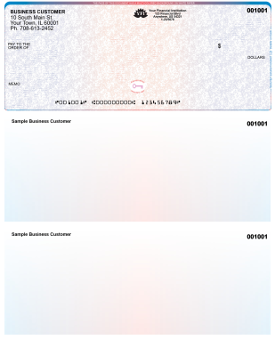 Blue Red High Security Top Laser Checks | LTCHS-BR