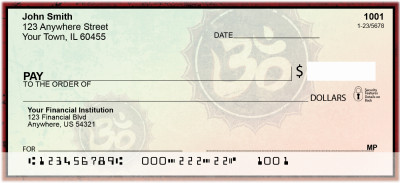 Hindu Aum Symbol 1 Checks | REL-40