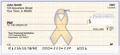 Down Syndrome Awareness Ribbon Personal Checks | RIB-13