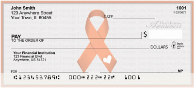 Heart Disease Awareness Ribbon Personal Checks | RIB-16