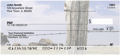 Barbed Wire Fences Personal Checks | SCE-36