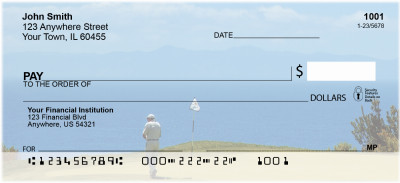 Golfers View Of Catalina Island Personal Checks | SPO-43