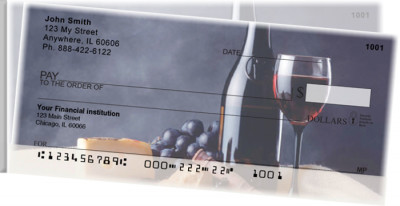 Wine Country Side Tear Personal Checks  | STFOD-03