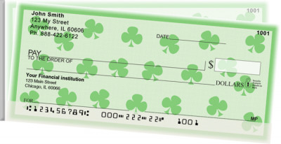 Shamrocks Side Tear Personal Checks | STGEO-06