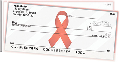 Stroke Awareness Side Tear Personal Checks | STRIB-29