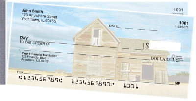 Barns on the Prairie Side Tear Personal Checks  | STSCE-05