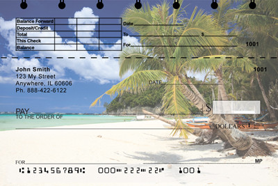 Beachfront Views Top Stub Personal Checks | TSEVC-26