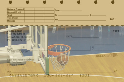 Basketball Top Stub Personal Checks | TSSPO-12