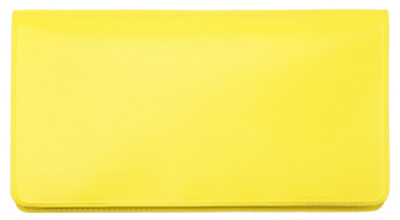 Lemon Yellow Vinyl Checkbook Cover | VCB-YEL01