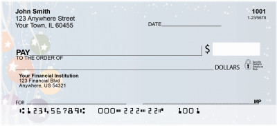 Holiday Ornaments Personal Checks | XMS-09