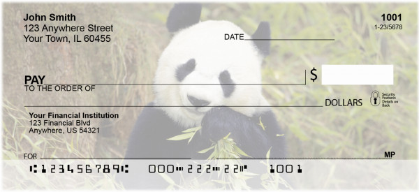 Panda Bears Personal Checks | ANI-11