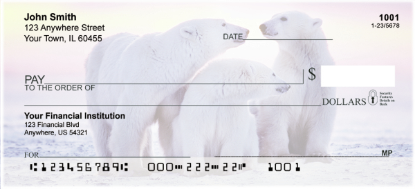 Polar Bears Personal Checks | ANI-13