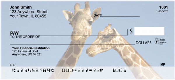 Giraffes Personal Checks | ANI-27