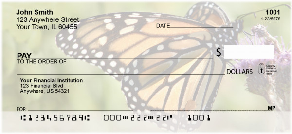 Monarch Butterflies Personal Checks | ANI-38