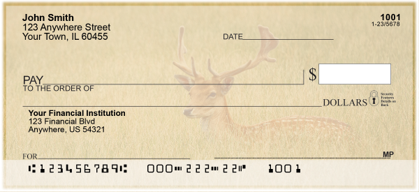 Deer in the Wild Personal Checks | ANIC-55