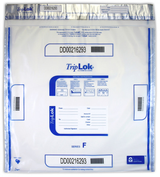 Clear TripLok Deposit Bag, 20'' X 20''  | BAG-24